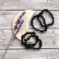 Armband: Black Agate (steinar)